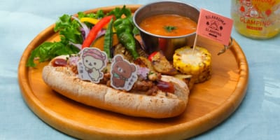 「リラックマグランピングカフェ」Grill Hot Dog Plate