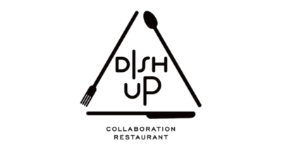 「DISH UP」ロゴ