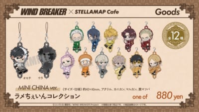 「WIND BREAKER×STELLAMAP Cafe」【MINI CHINA ver.】ラメちぇいんコレクション（全12種）