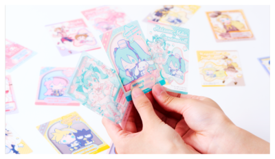 「ピアプロキャラクターズ×サンリオキャラクターズ」ファミマグッズ　オリジナルクリアカード