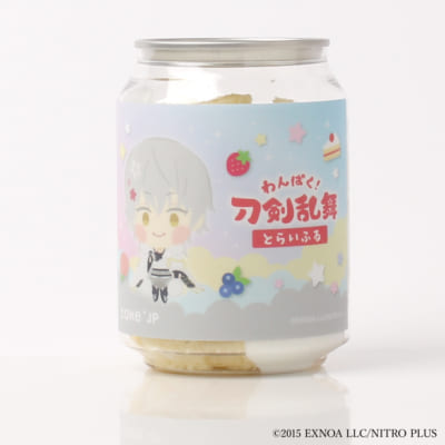 「わんぱく！刀剣乱舞×Cake.jp」つるまるくになが オリジナルケーキ缶（トライフル味）