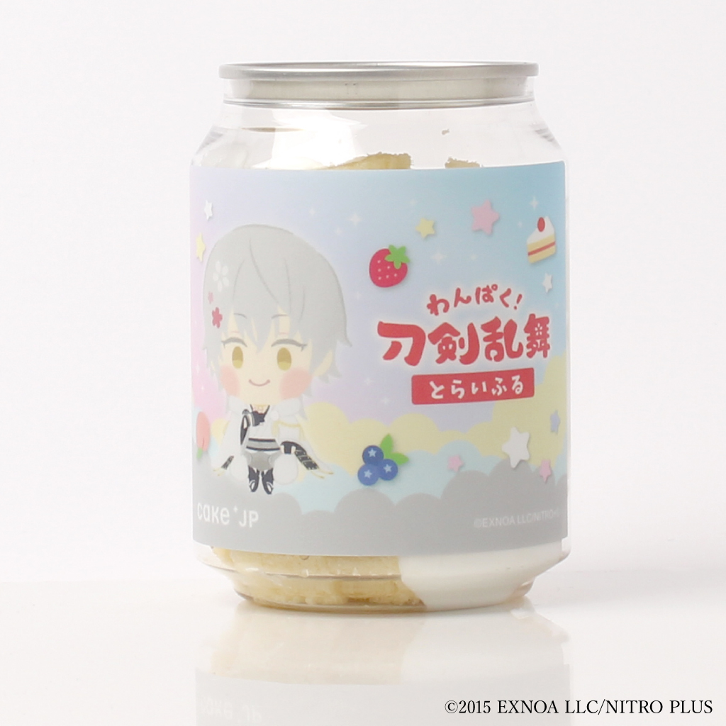 「わんぱく！刀剣乱舞×Cake.jp」つるまるくになが オリジナルケーキ缶（トライフル味）