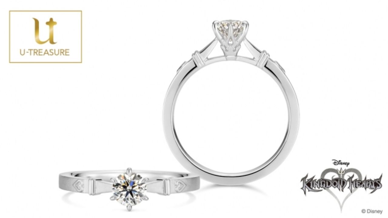 『キングダムハーツ』の婚約指輪が登場！ダイヤモンドの石座には「ソラの王冠」がデザイン