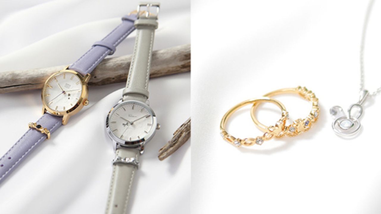 『ツキウタ。』月面をイメージした大人可愛い腕時計＆スワロが輝く2連リングとネックレスが各12種類登場！