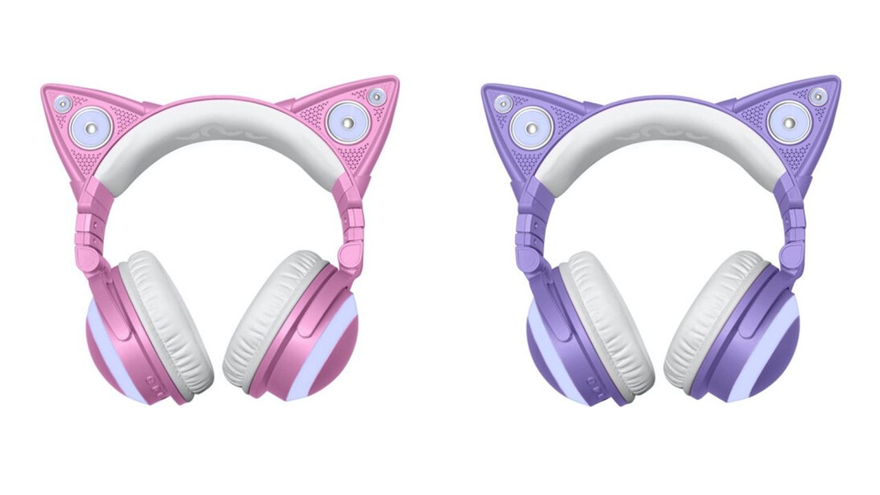 ピンクとパープルが可愛い ネコ耳ヘッドフォン Yowu4 発売 スピーカーオンで友達とシェアも出来ちゃう商品 にじめん
